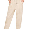 Zenana Drawstring Scuba Sweatpants with Pockets - H BEIGE