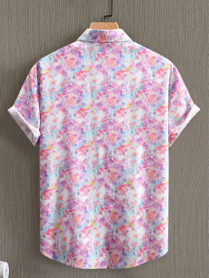 Men's Printed Short Sleeve Casual Shirt - Farnelli