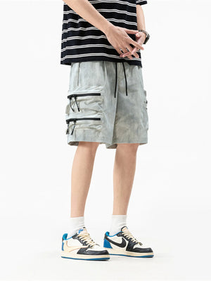 Men's Plus Size Drawstring Loose Fit Cargo Shorts - Farnelli