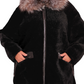 Palermo Genuine Astrakhan Silver Fox Trim Coat