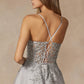 Juliet 295 Floor Length Leaf Lace Gown Corset Bodice Prom Gown