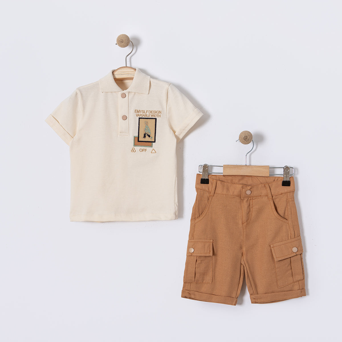 Casual Caleb Polo & Shorts Set-2