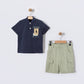 Casual Caleb Polo & Shorts Set-3