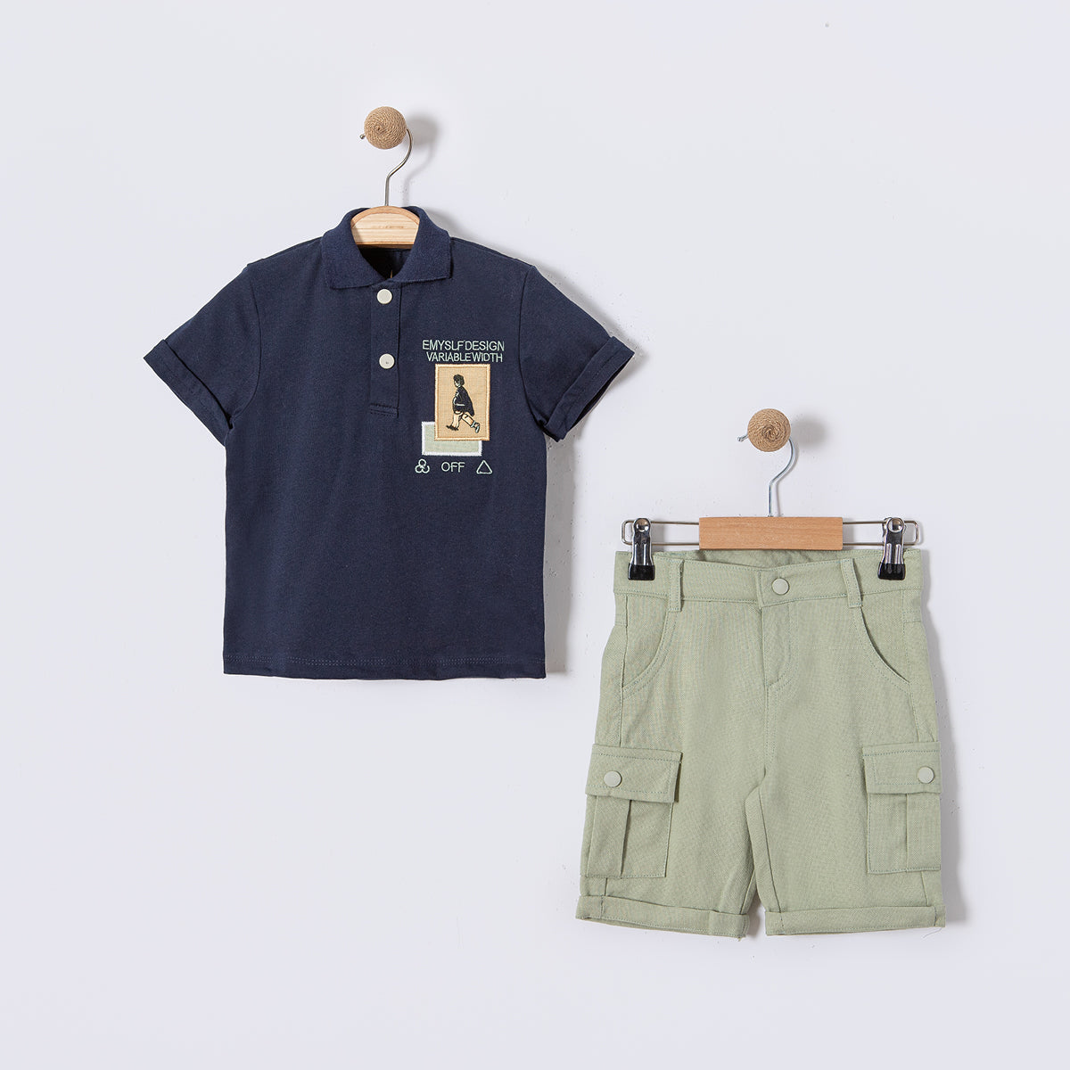 Casual Caleb Polo & Shorts Set-3