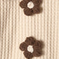 Children's Floral Applique Ruffle Trim Top and Pants Set - Farnelli