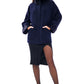 Genuine Mink Fur Virgin Wool Coat
