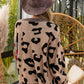 BiBi Leopard Color Block Button Down Sweater Cardigan - Farnelli