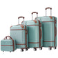 HouseOfZazla 4-piece hardshell luggage set with TSA locks in multiple colors