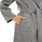 Genuine Silver Fox Virgin Wool Coat