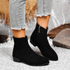 Block Heels Chelsea Boots - Black