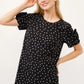 And The Why Embellished Sleeve Polka Dots Shift Dress - Farnelli