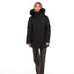Onyx Genuine Fox Fur Vest-Lined Wool Blend Parka