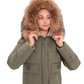 Genuine Fur Trim Bio-Down Fill Coat