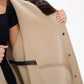 Genuine Mink Fur Double Face Wool Hooded Poncho