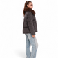 Elisa Genuine Polar Fox Fur Cashmere Effect Down Coat