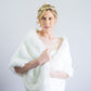 Ivory / White Fur Shawl (Butterfly Ivy03)