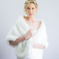 Ivory / White Fur Shawl (Butterfly Ivy03)