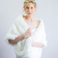 Ivory / White Fur Shawl (Butterfly Ivy03)