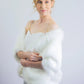 Ivory / White Fur Shawl (Butterfly Ivy03)