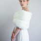 Ivory White Fur Wrap (Penelope Wht01)