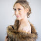 Brown Fur Shawl (Butterfly Brw02)