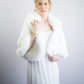 Ivory White Faux Fur Jacket with Sleelves (Chole Wht01)