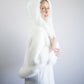 Ivory White Fur Cape (Juliet Wht01)