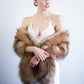 Honey Brown Faux Fur Shawl (Lilian LBrw03)