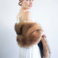 Honey Brown Fur Shawl (Lilian LBrw03)