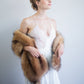 Honey Brown Fur Shawl (Lilian LBrw03)