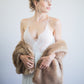 Honey Brown Fur Shawl (Lilian LBrw03)