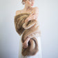 Honey Brown Fur Shawl (Lilian LBrw03)
