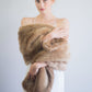 Honey Brown Fur Shawl (Lilian LBrw03)