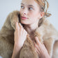 Honey Brown Fur Shawl (Lilian LBrw03)