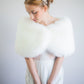 Ivory / White Fur Wrap (Serena Wht01)