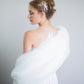 Bridal Ivory White Fur Shawl (Lilian Wht01)