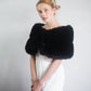 Black Faux Fur Wrap (Penelope Blk01)
