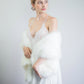 Ivory Bridal Faux Fur Shawl (Lilian Ivy03)