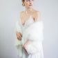 Ivory Bridal Faux Fur Shawl (Lilian Ivy03)