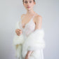 Ivory Bridal Faux Fur Shawl (Lilian Ivy03)