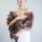 Brown Fur Shawl (Lilian Brw02)