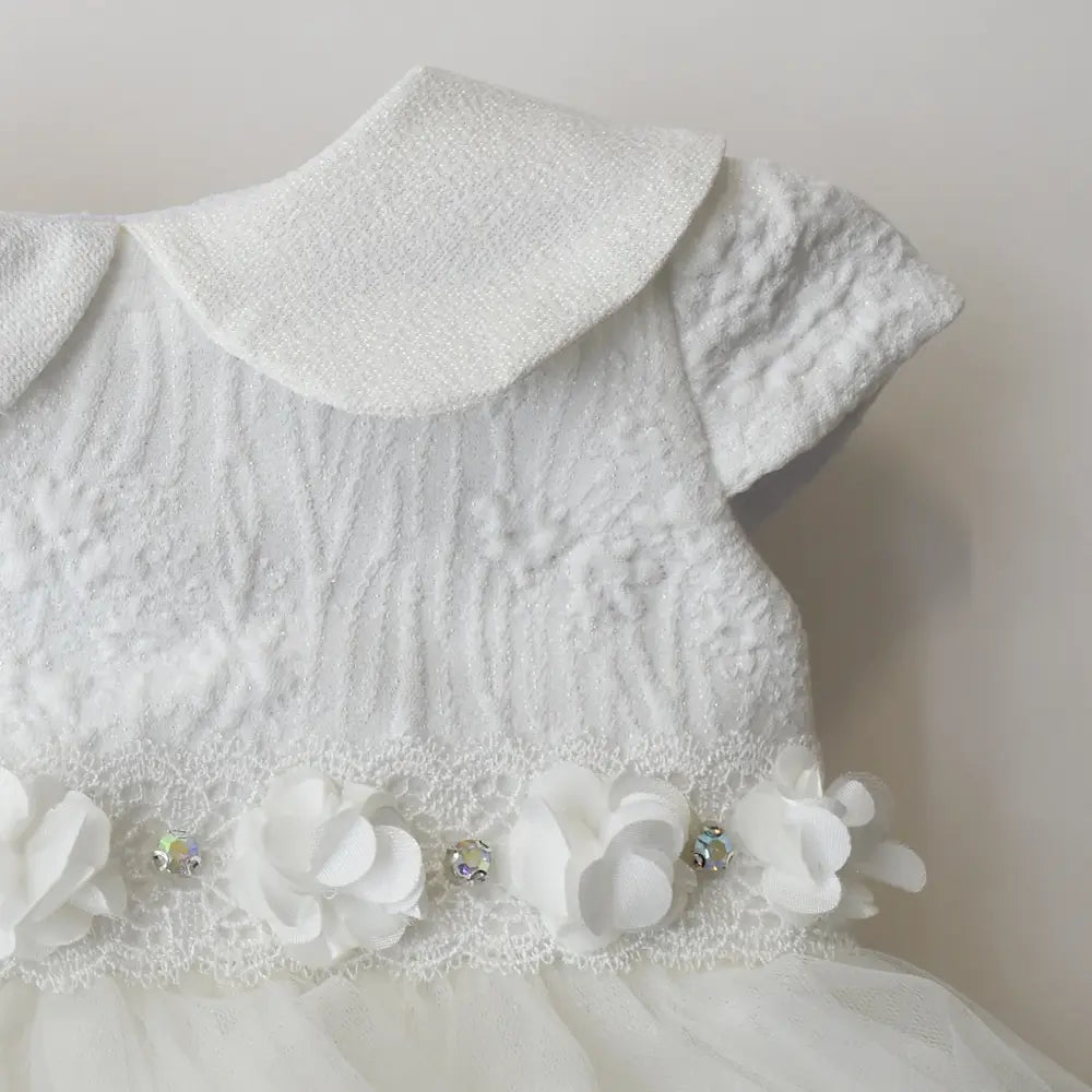 Daisy Pearls Formal Baby Dress-3