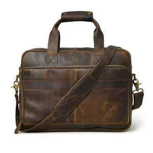 Classy Leather Bags Hudson Office Briefcase with sturdy handle and sleek leather design for professional use