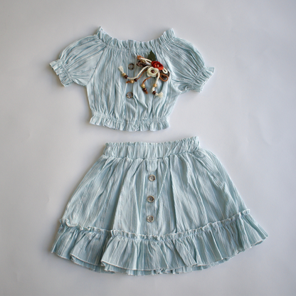 Ingenious Charm Girls Skirt Set - Farnelli