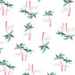 Miami Palm Tree White Two-Piece Set