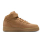 Nike Men's Air Force 1 Mid - Flax men's footwear in a tan mid-top sneaker design