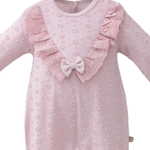 Frilly Bow Girls Pajama Set - Farnelli