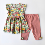 Wildflower Heart Girls Casual Set - Farnelli