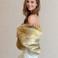 Brown Faux Fur Shawl (Butterfly Brw05)