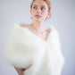 Ivory / White Fur Shawl (Lilian Ivy03)